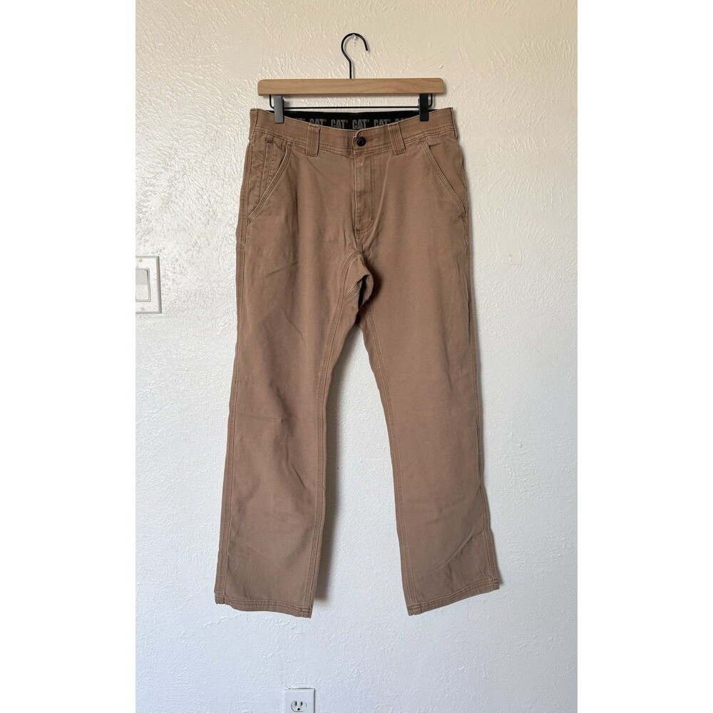 Caterpillar Cat Men's Light Brown Flex Waistband Utility Pants Size 30X32